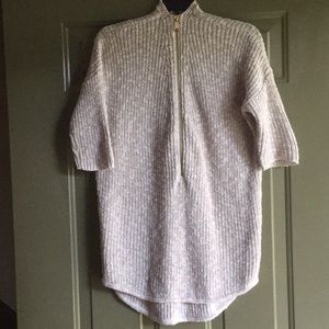 Zip up knitted sweater